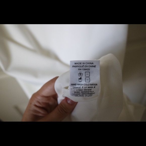 White T Shirt Dress with Mesh Panel - Picture 4 of 7